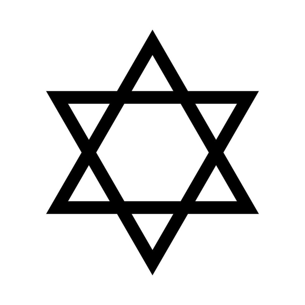 Jewish Symbol. Star of David. Vector. vector