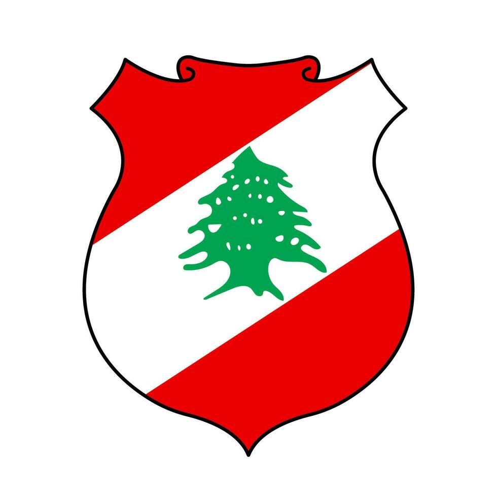 Saco de brazos de Líbano vector
