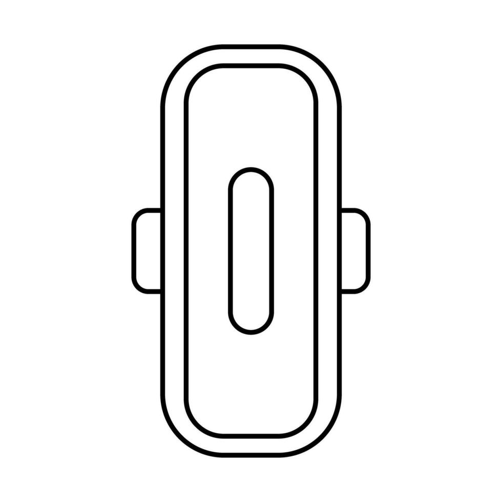 Sanitary napkin icon. Feminine pad icon. Vector. vector