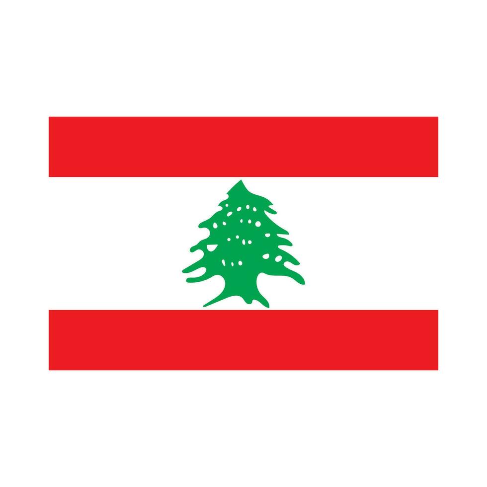 Lebanon Flag. Lebanese flag. Vector. vector