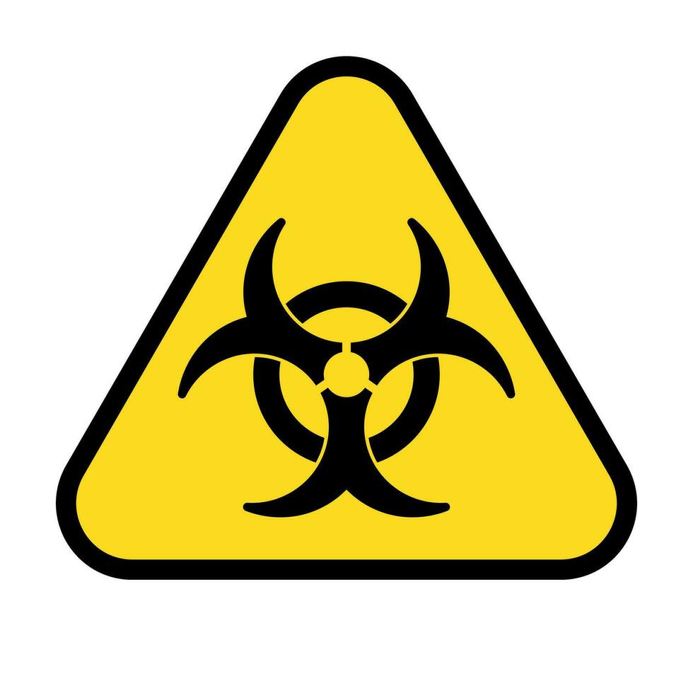 Triangular biohazard symbol. Biological Hazard. Vector. vector