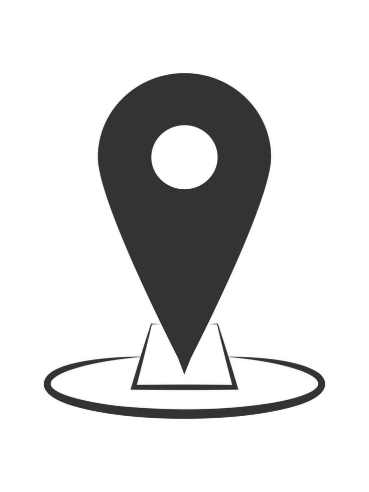 Location icons simple vector form.