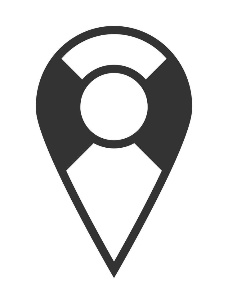 Location icons simple vector form.