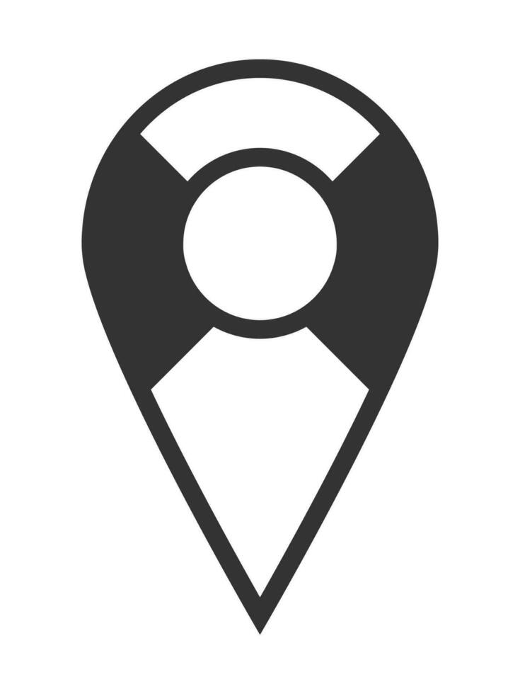 Location icons simple vector form.