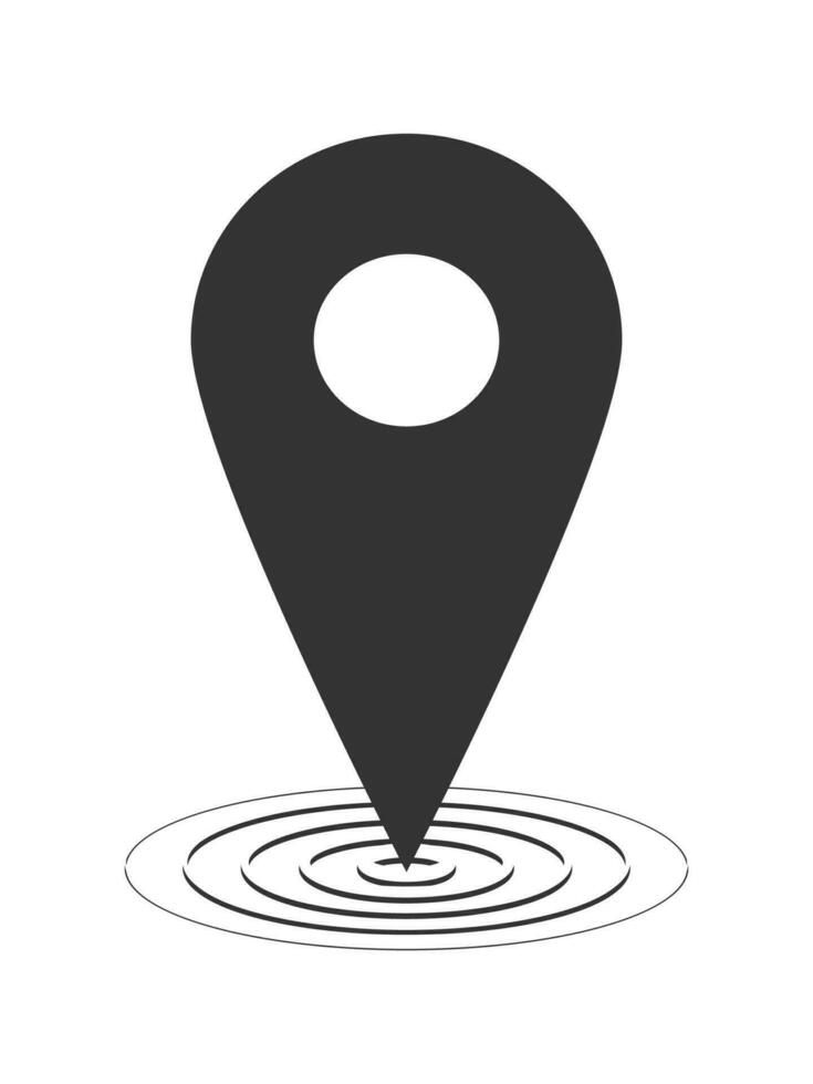 Location icons simple vector form.