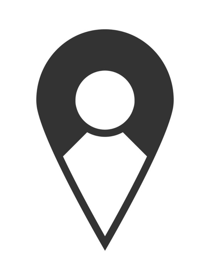 Location icons simple vector form.