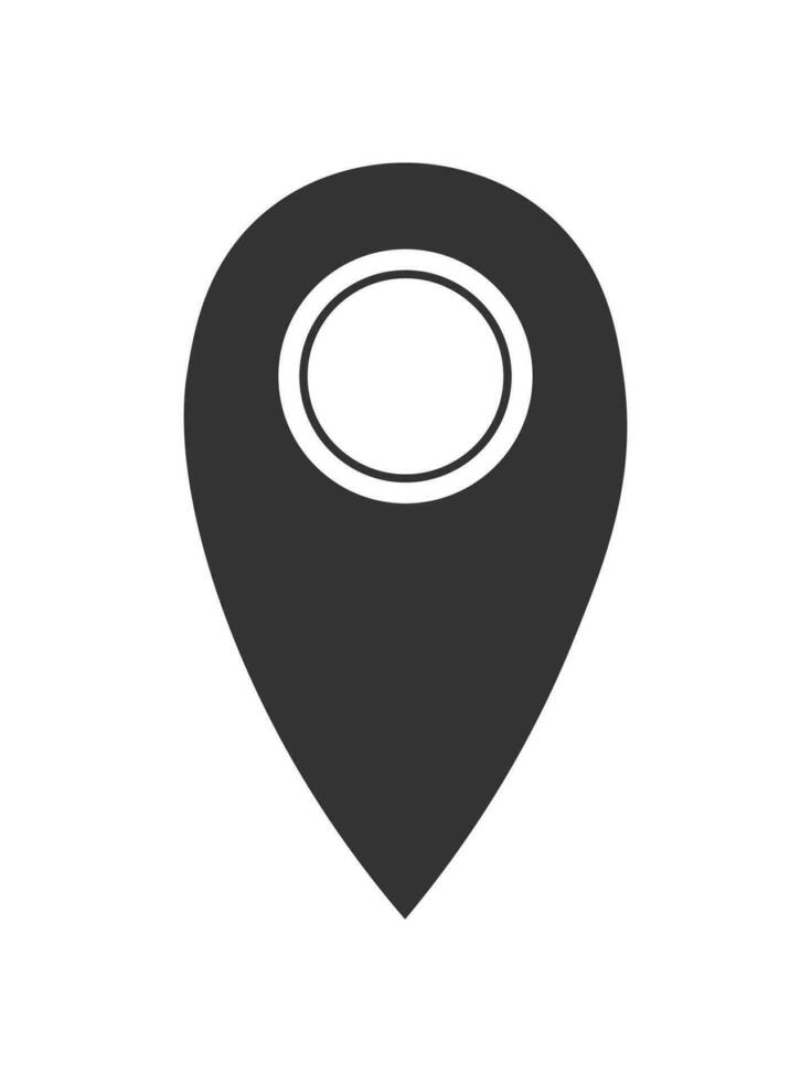 Location icons simple vector form.