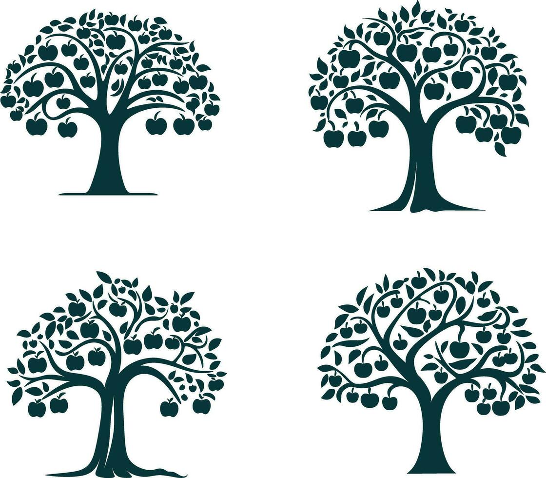 Enchanting Orchard Shadows vector