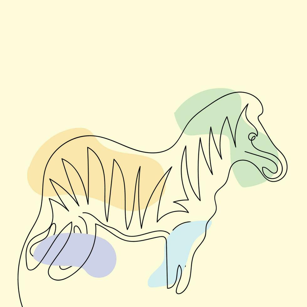 vector línea Arte pintura animal diseño