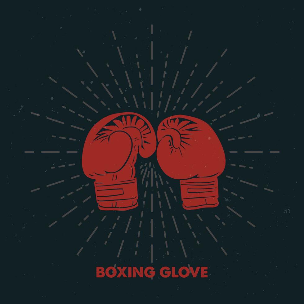 dinámica puñetazo sorprendentes boxeo guantes vector