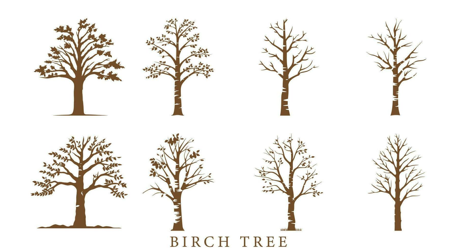 Birch Dreamscape  Vector Whispers of the Woods