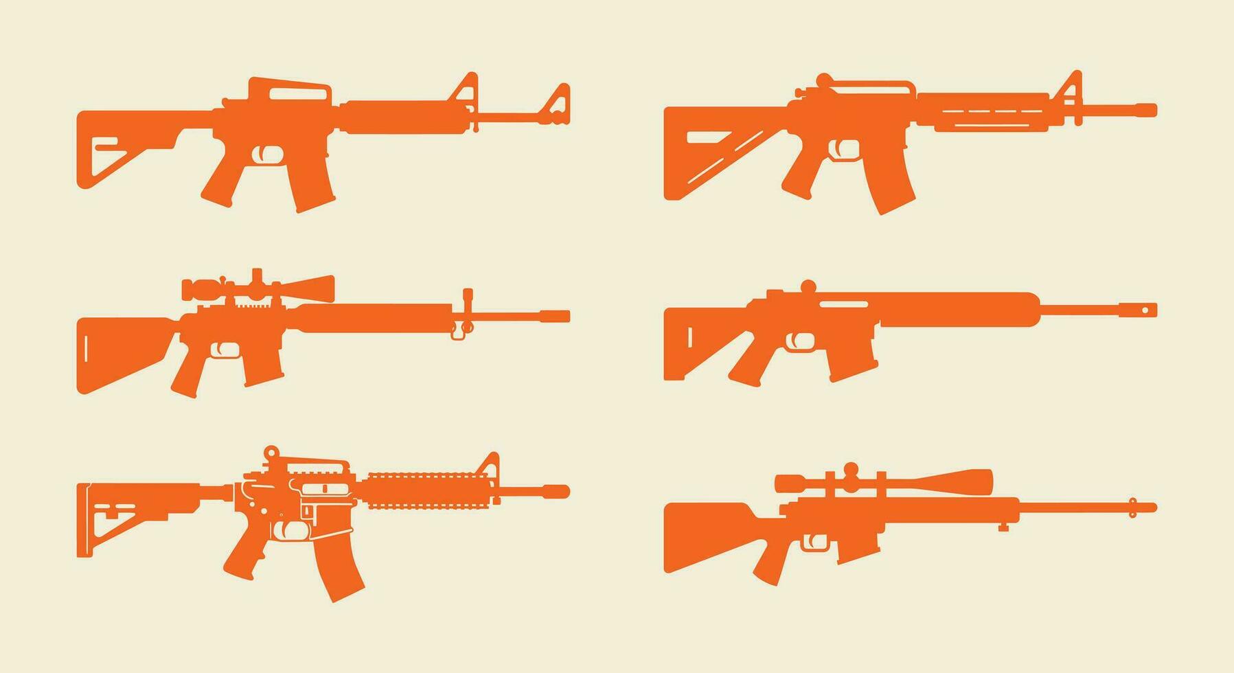 sombra cazador dinámica rifle silueta vector