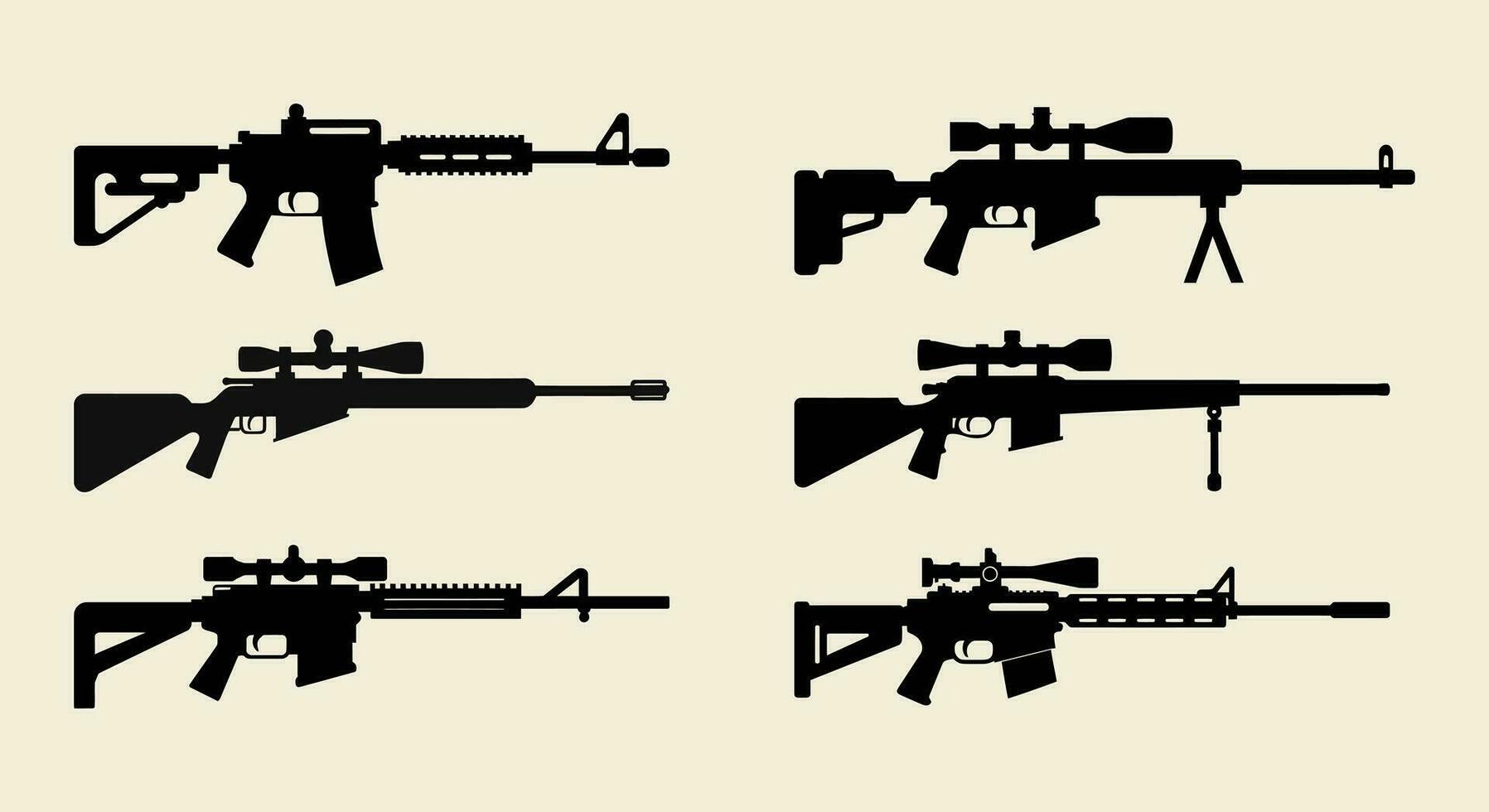 Gunmetal Grace  Artistic Rifle Vector