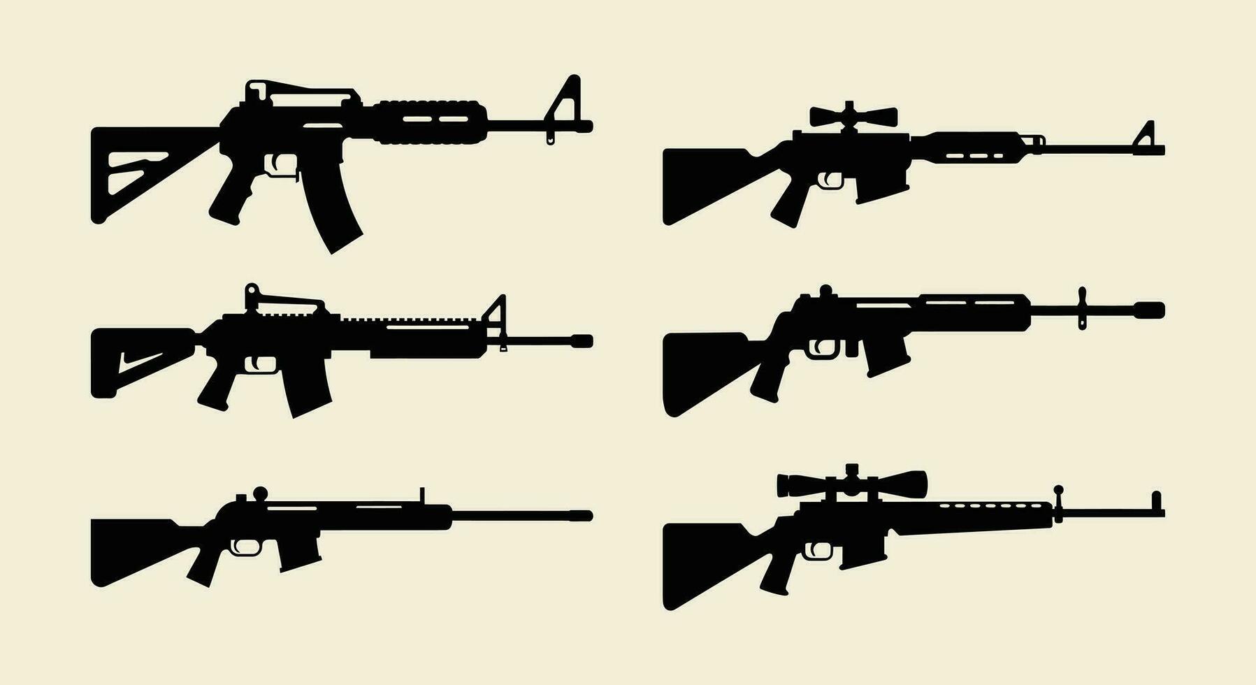 Guardian of Shadows  Stealth Rifle Design vector