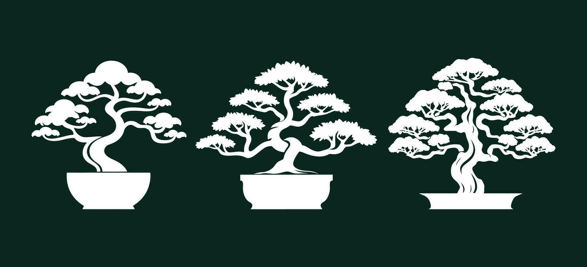 silencio crecimiento vector bonsai obras maestras