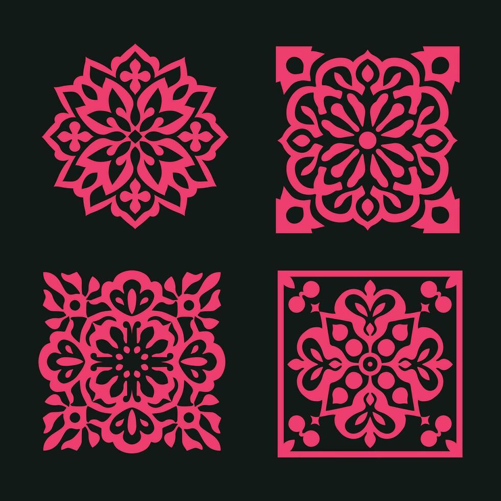 Arabic Essence  Silhouette Harmony in Design vector