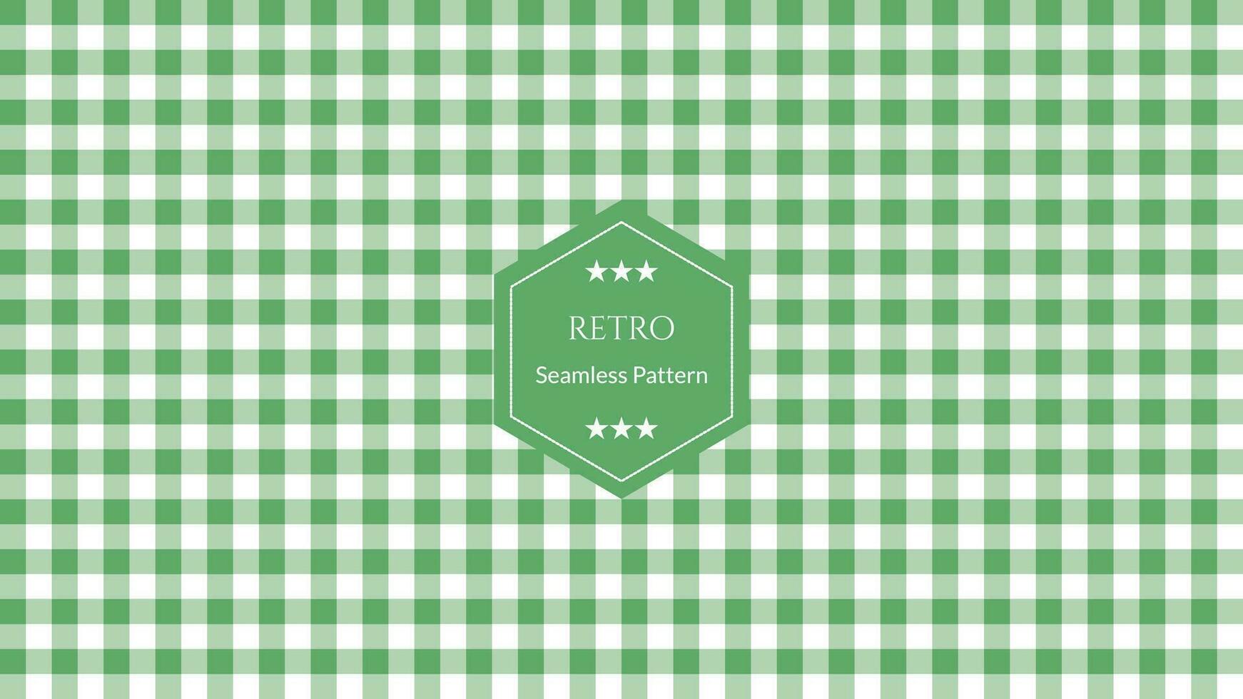 Gingham pattern  vector background, Retro fashion fabric design