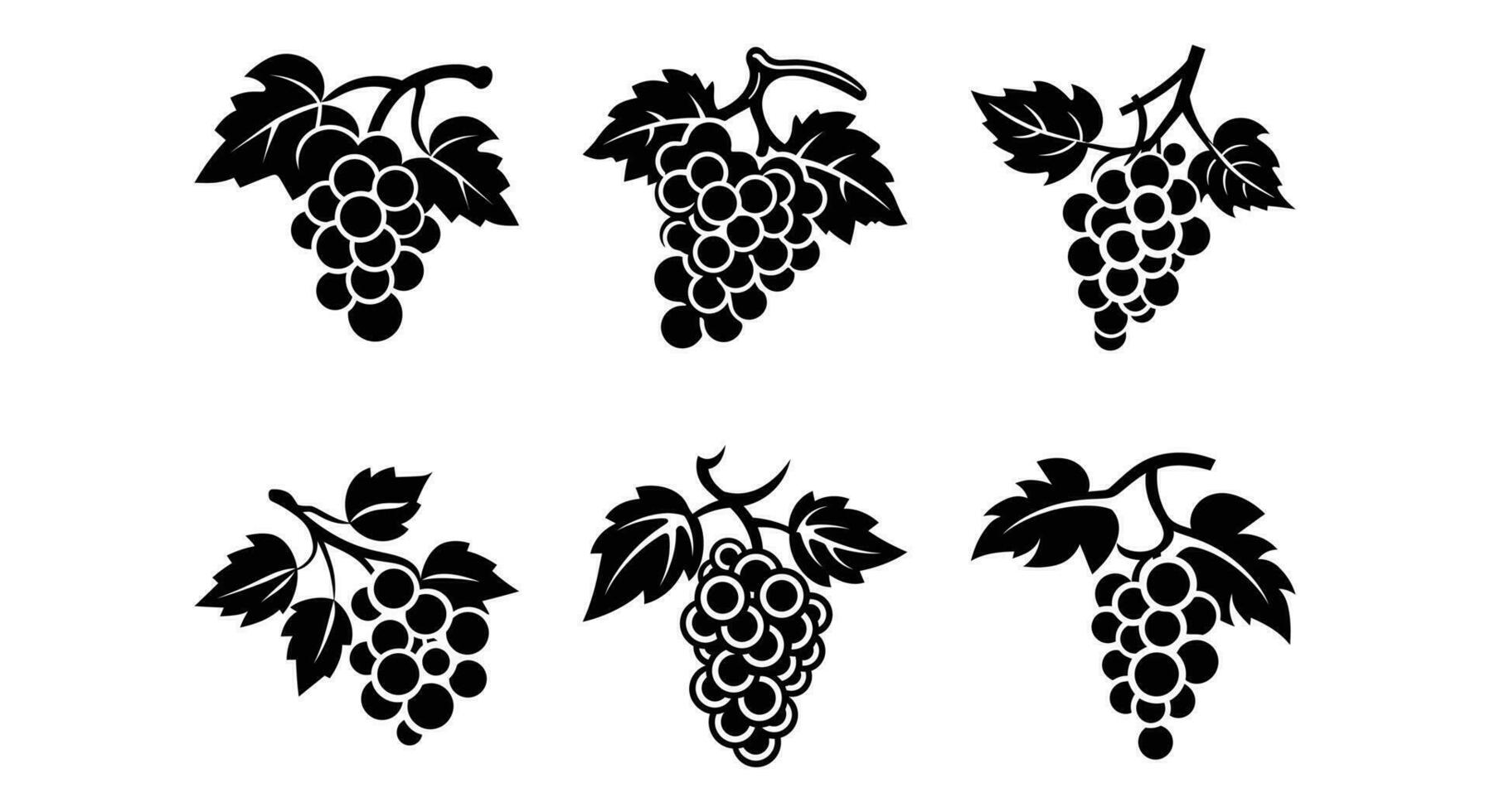 Vibrant Vines Grape Bunch Vector Art