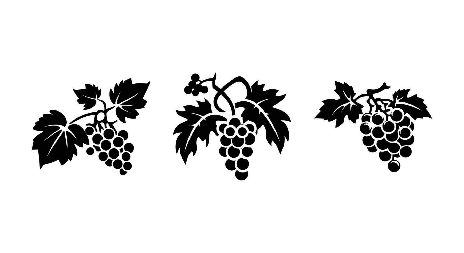 uvas en movimiento dinámica vector arte