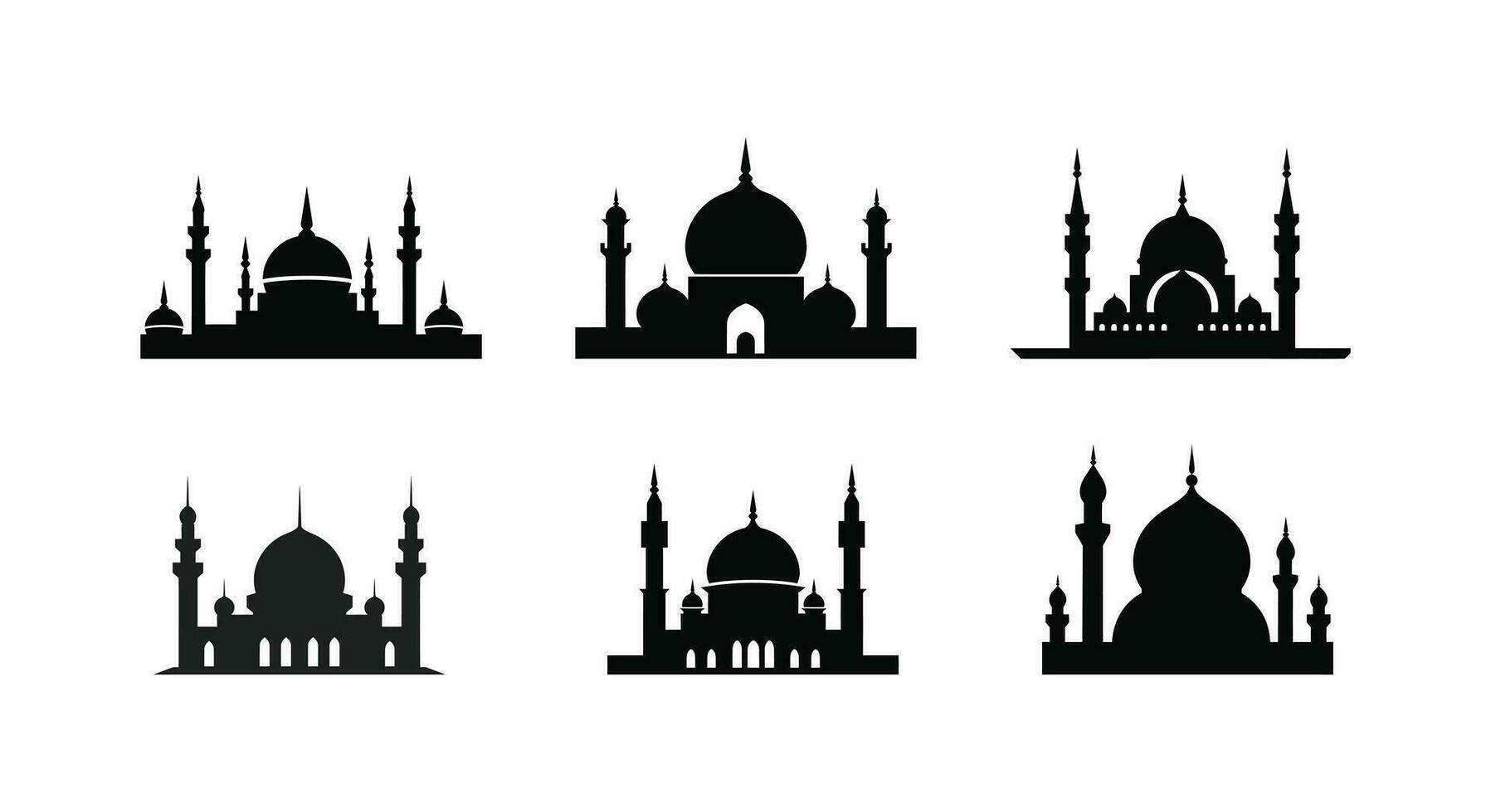 Islamic Architecture Modern Mosque Design vector