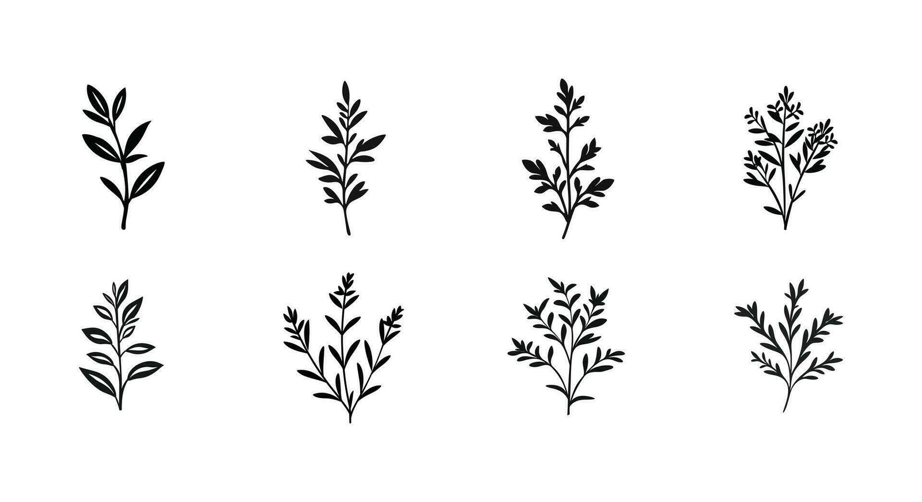 Silent Symphony Captivating Leaf Vector Art