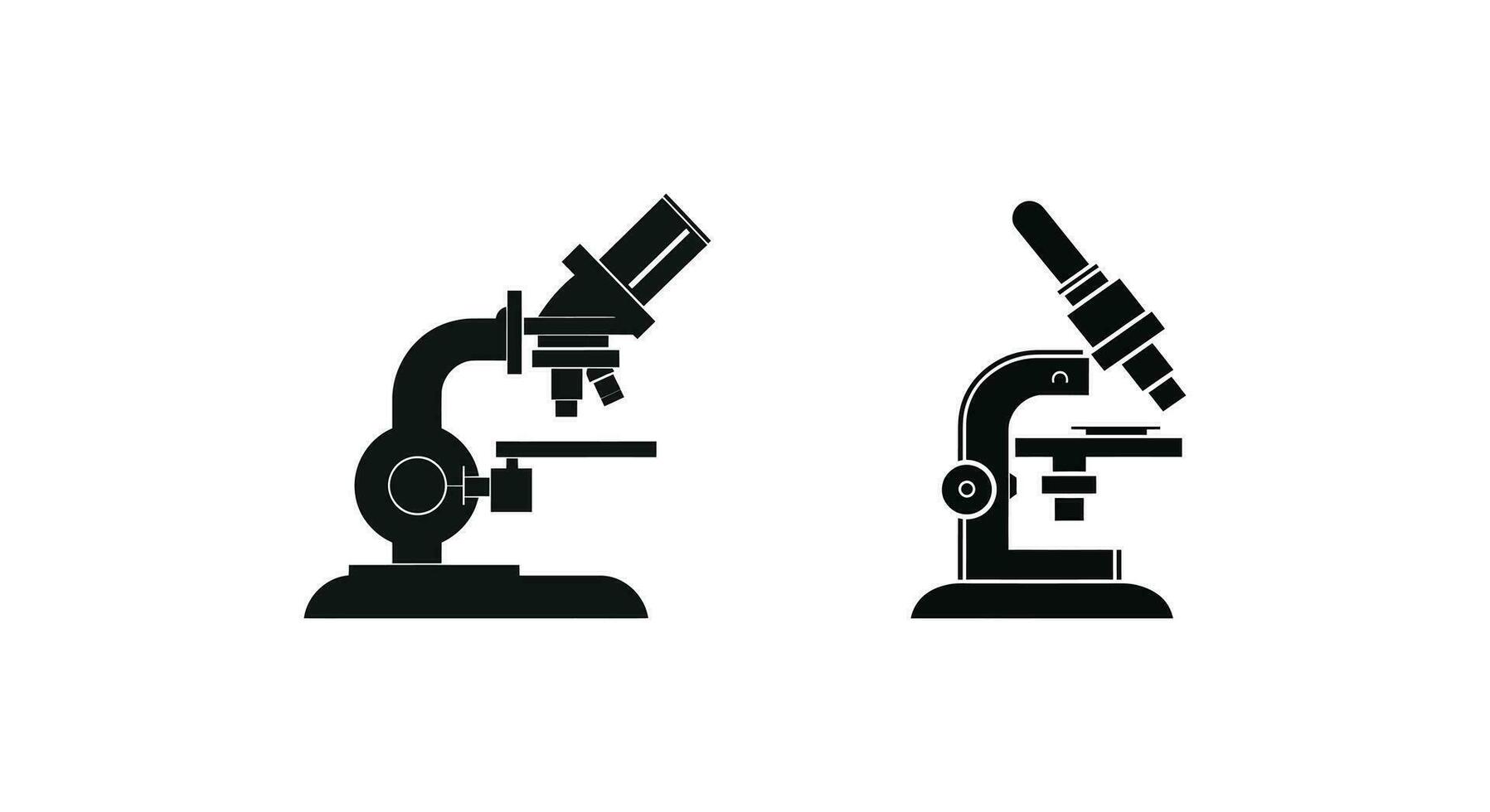misterios revelado microscopio silueta edición vector