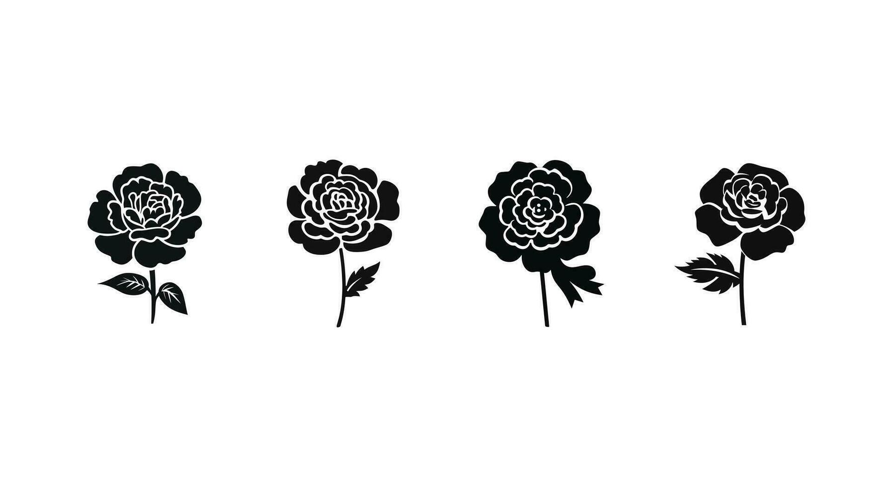 Charm in Bloom Lapel Flower Elegance Collection vector