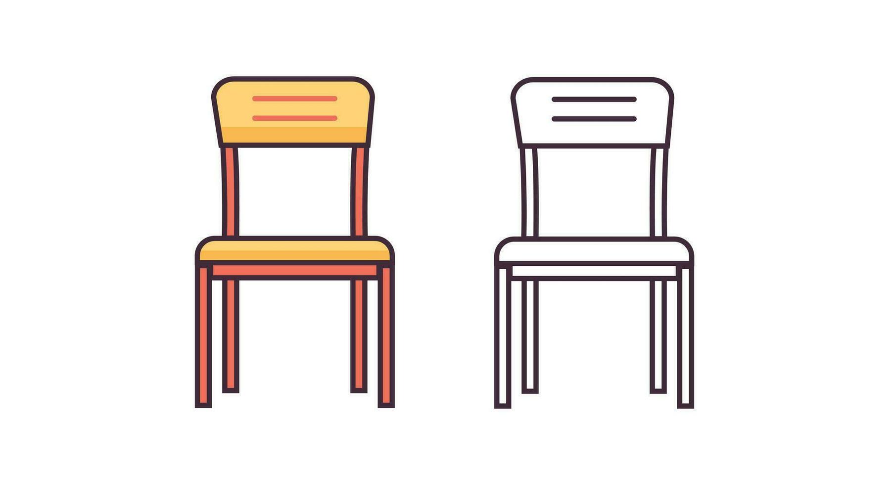 moderno minimalista silla vector colección