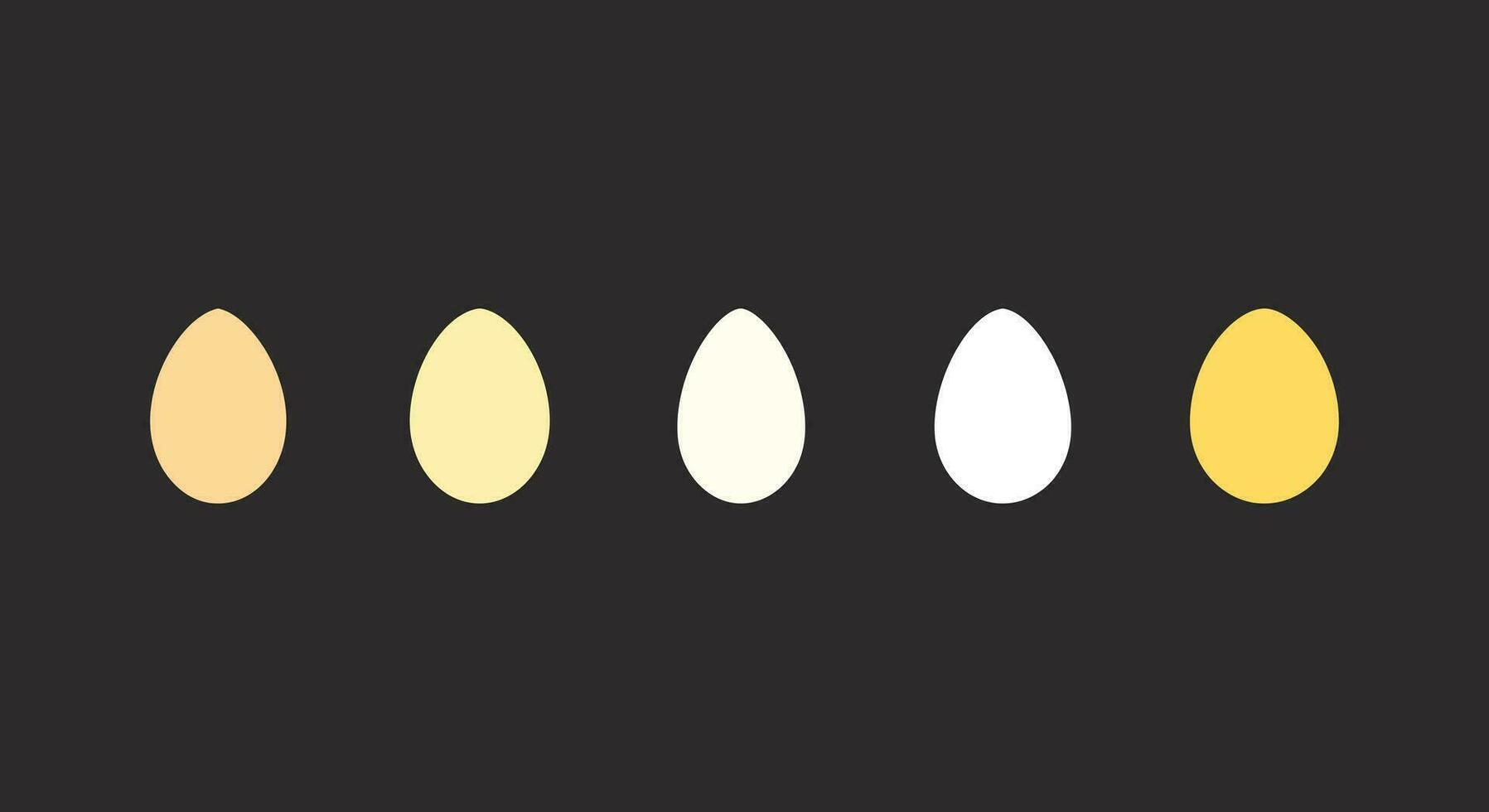 A Collection of Vibrant Egg Illustrations vector