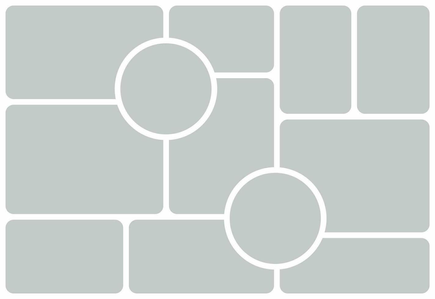 Pictures or photos frame collage vector