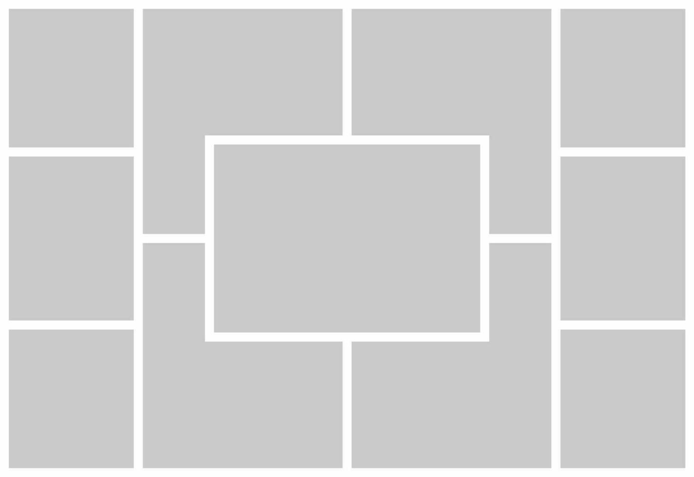 ictures or photos frame collage. comics page grid layout abstract photo frames and digital photo wall template vector