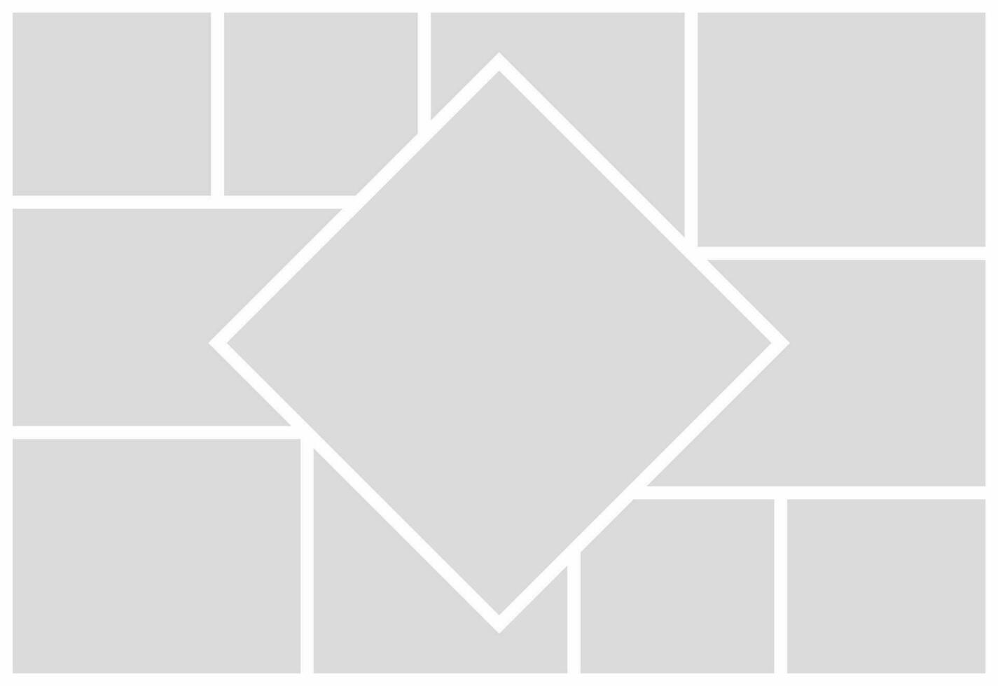 Pictures or photos frame collage photo frames and digital photo wall template vector