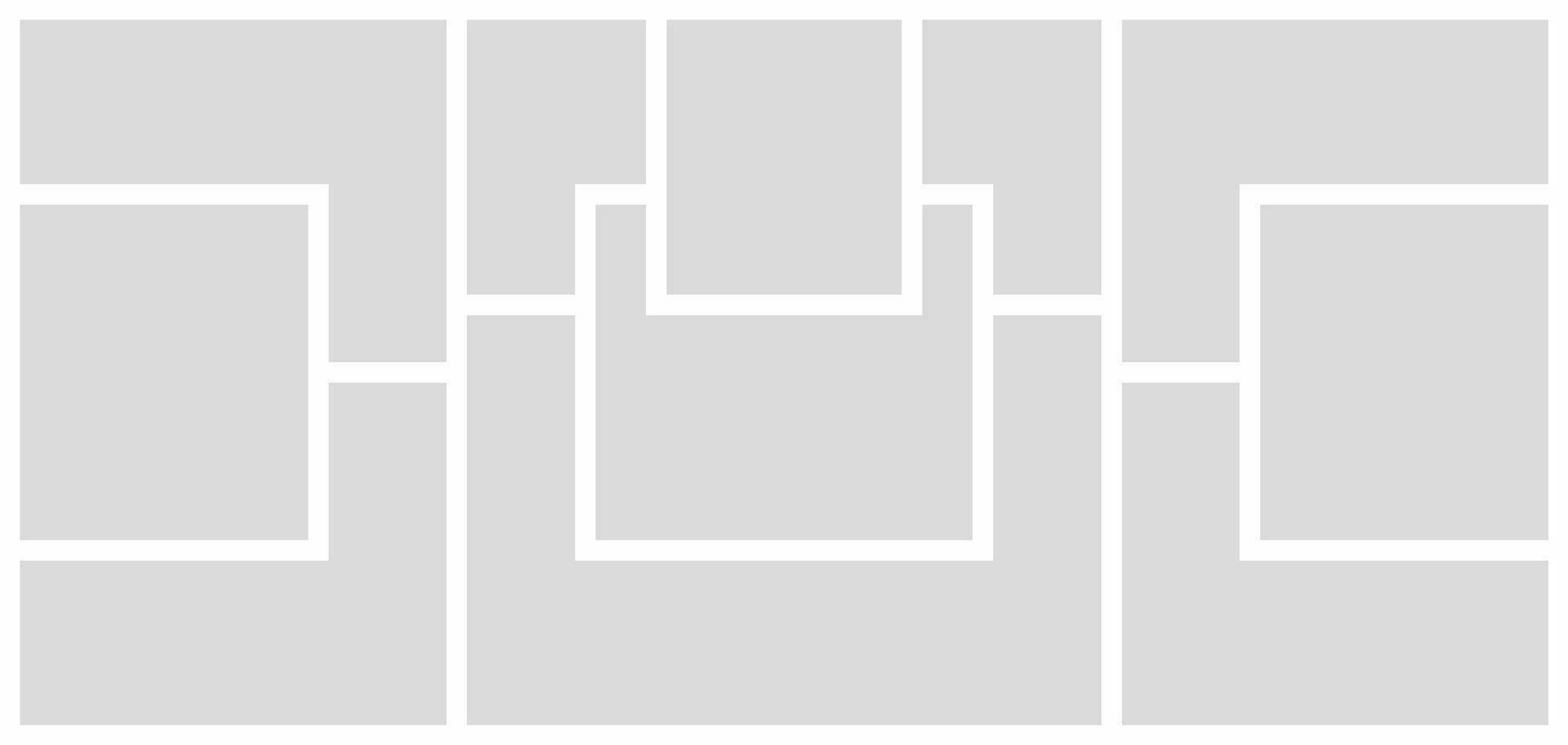Pictures or photos frame collage photo frames and digital photo wall template vector