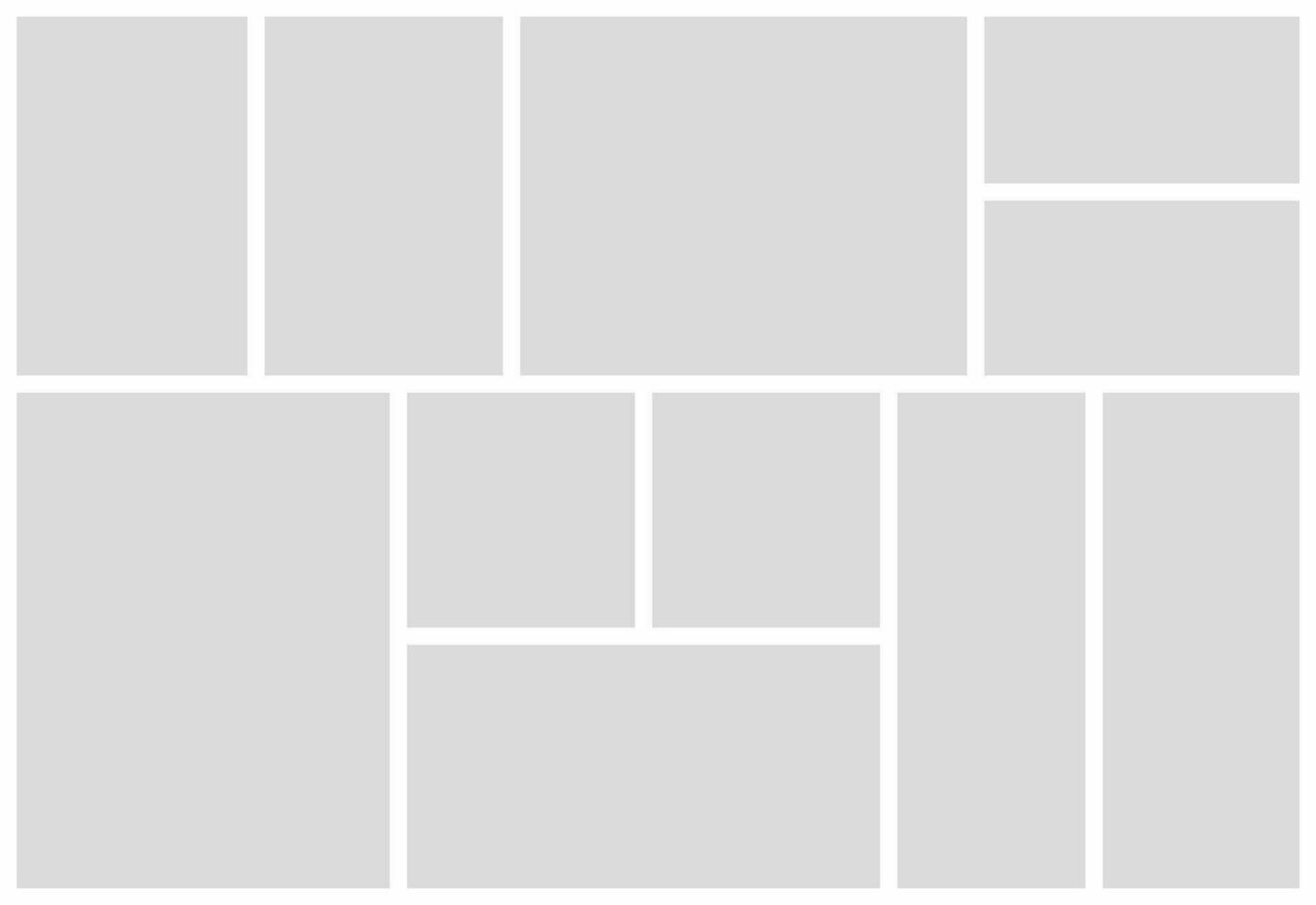 Pictures or photos frame collage photo frames and digital photo wall template vector
