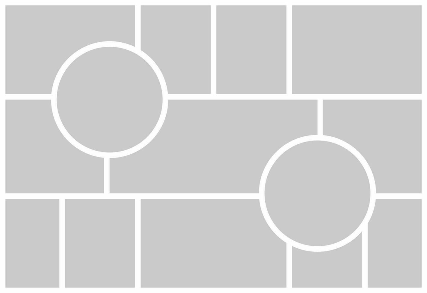 Pictures or photos frame collage vector