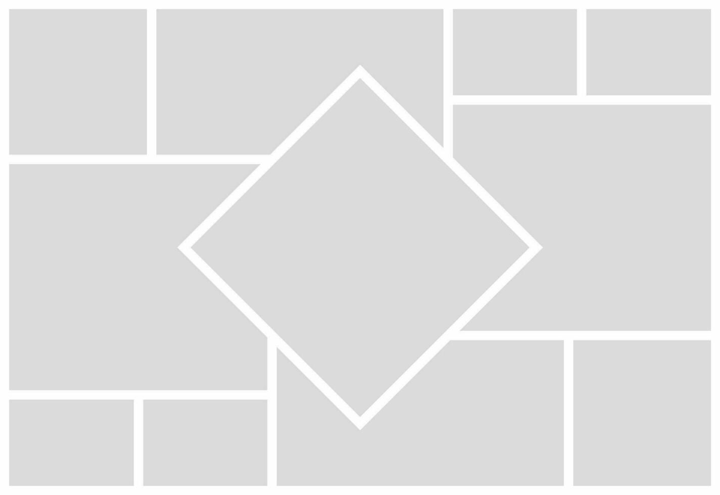 Pictures or photos frame collage photo frames and digital photo wall template vector