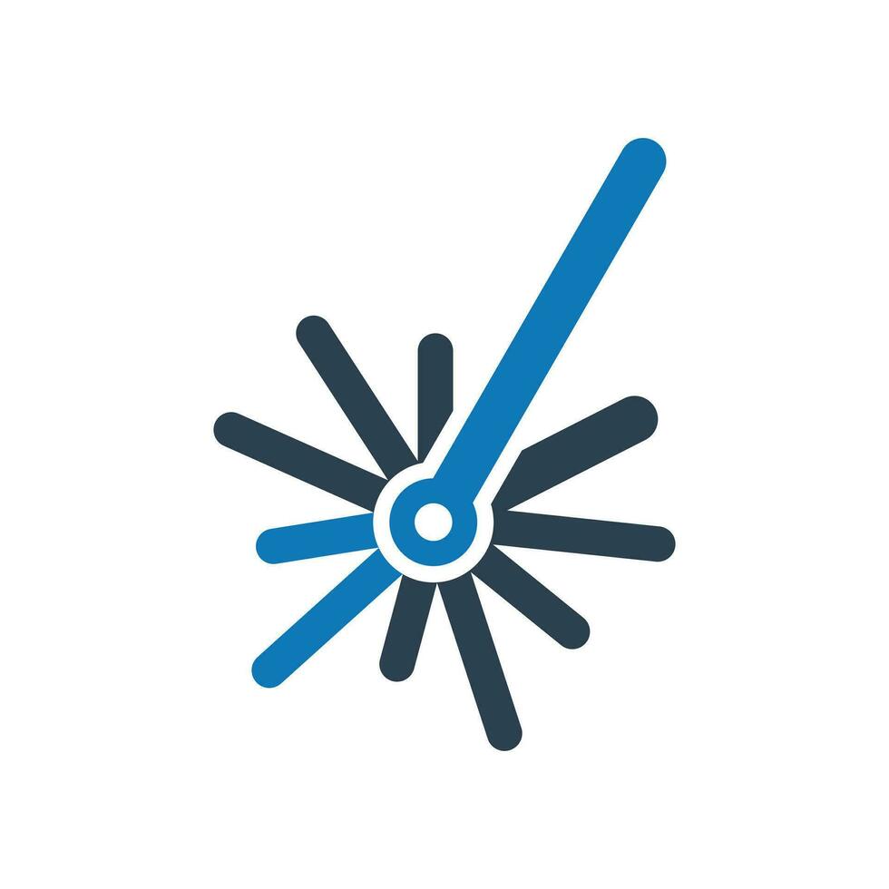 Laser icon vector