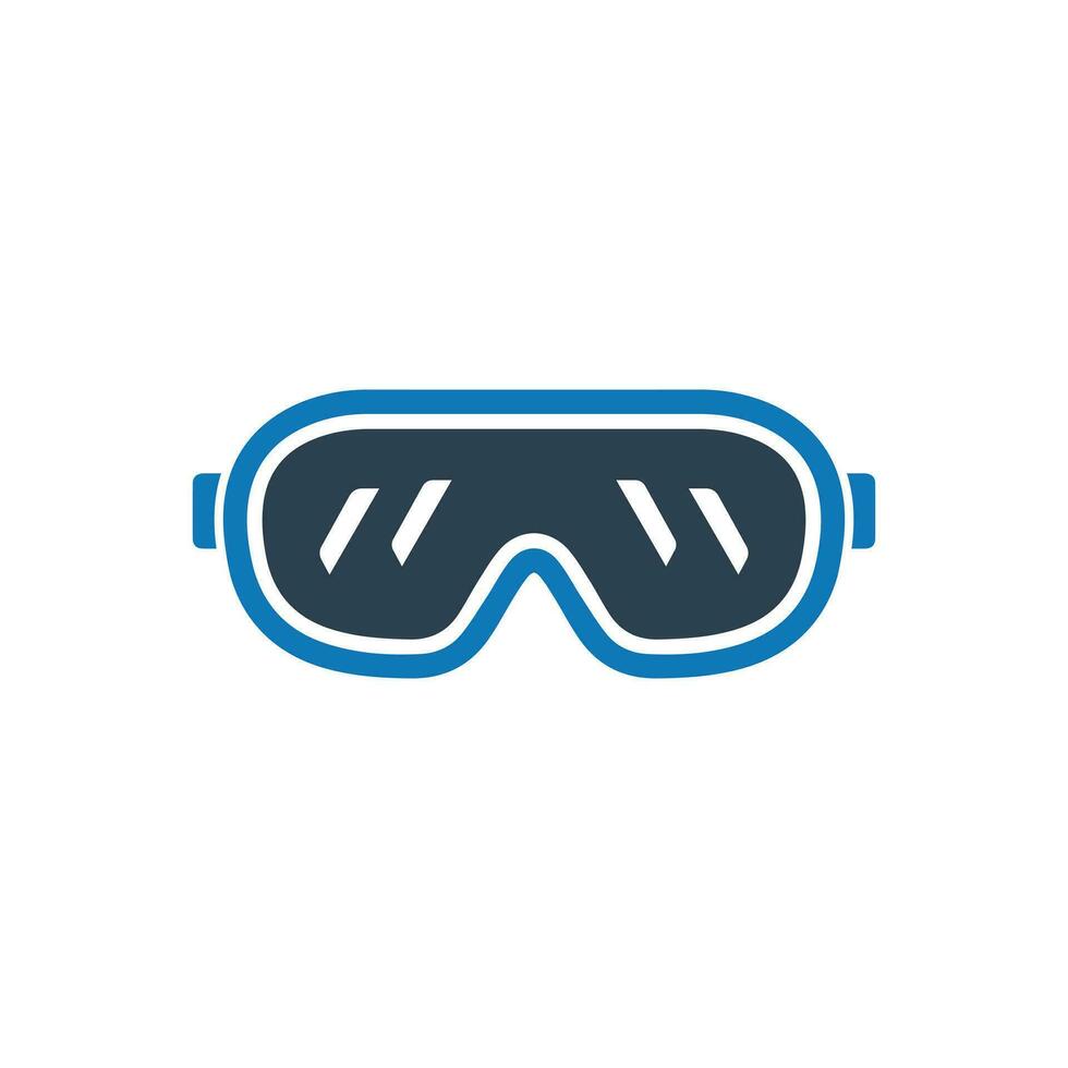 Safety glasses icon vector