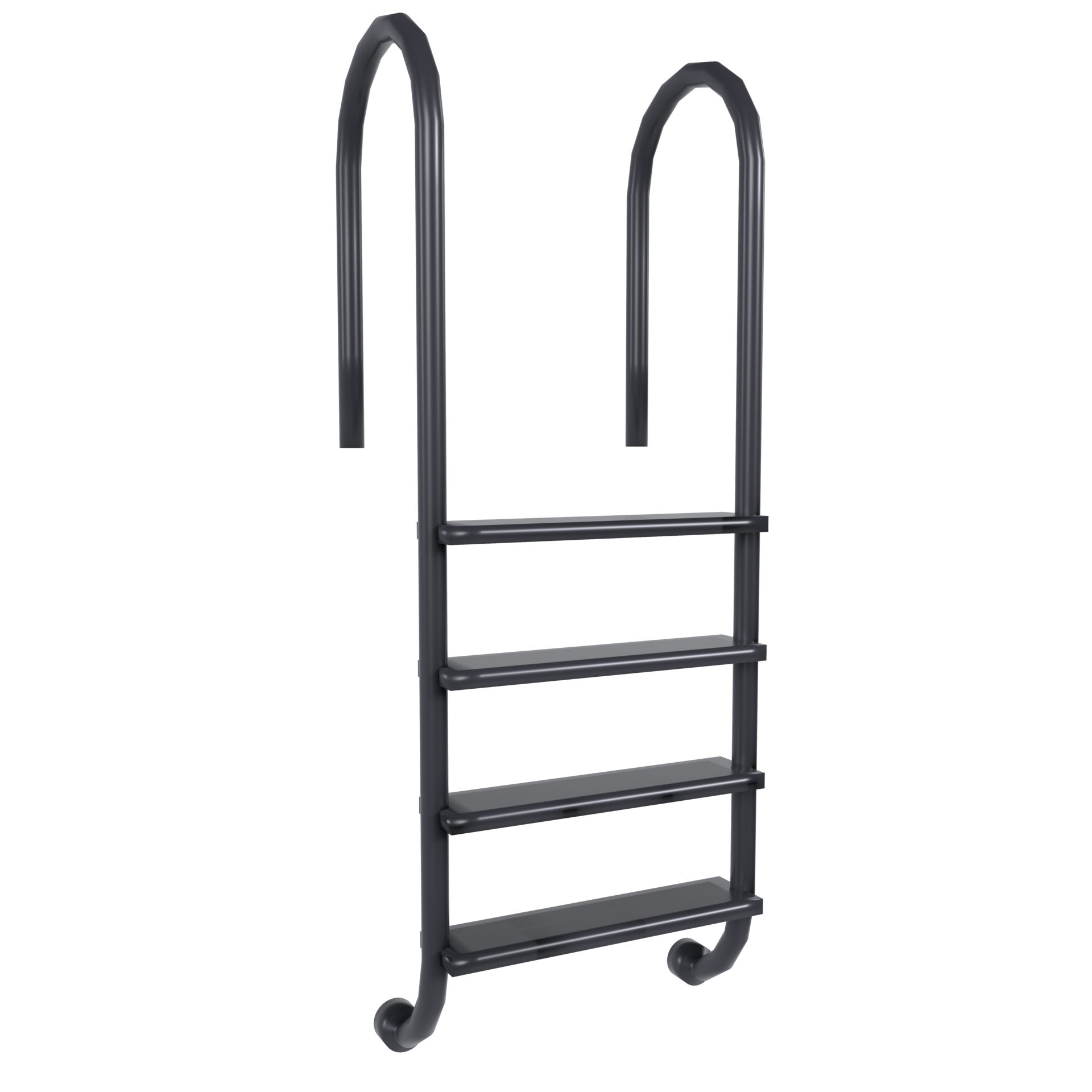 a black ladder with four steps on it 34373335 PNG