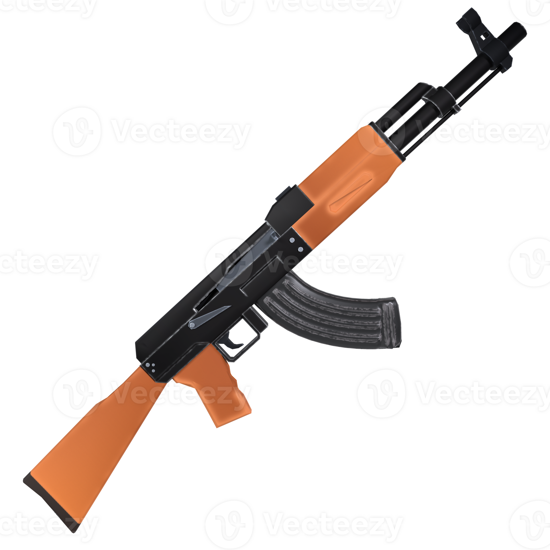an ak 47 machine gun on a transparent background 34373348 PNG