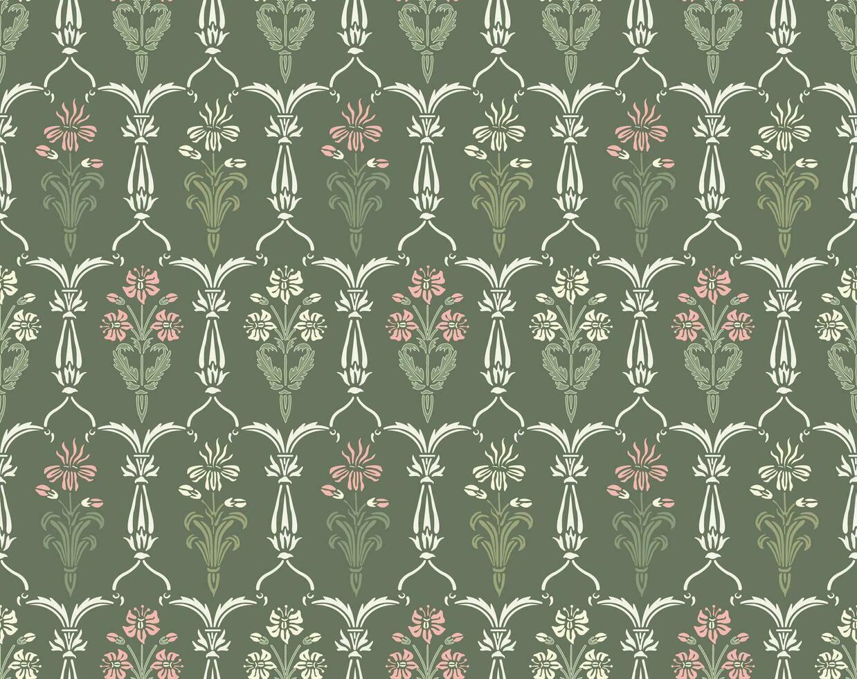 Traditional Indian colorful floral pattern design for textile and digital Print. vector