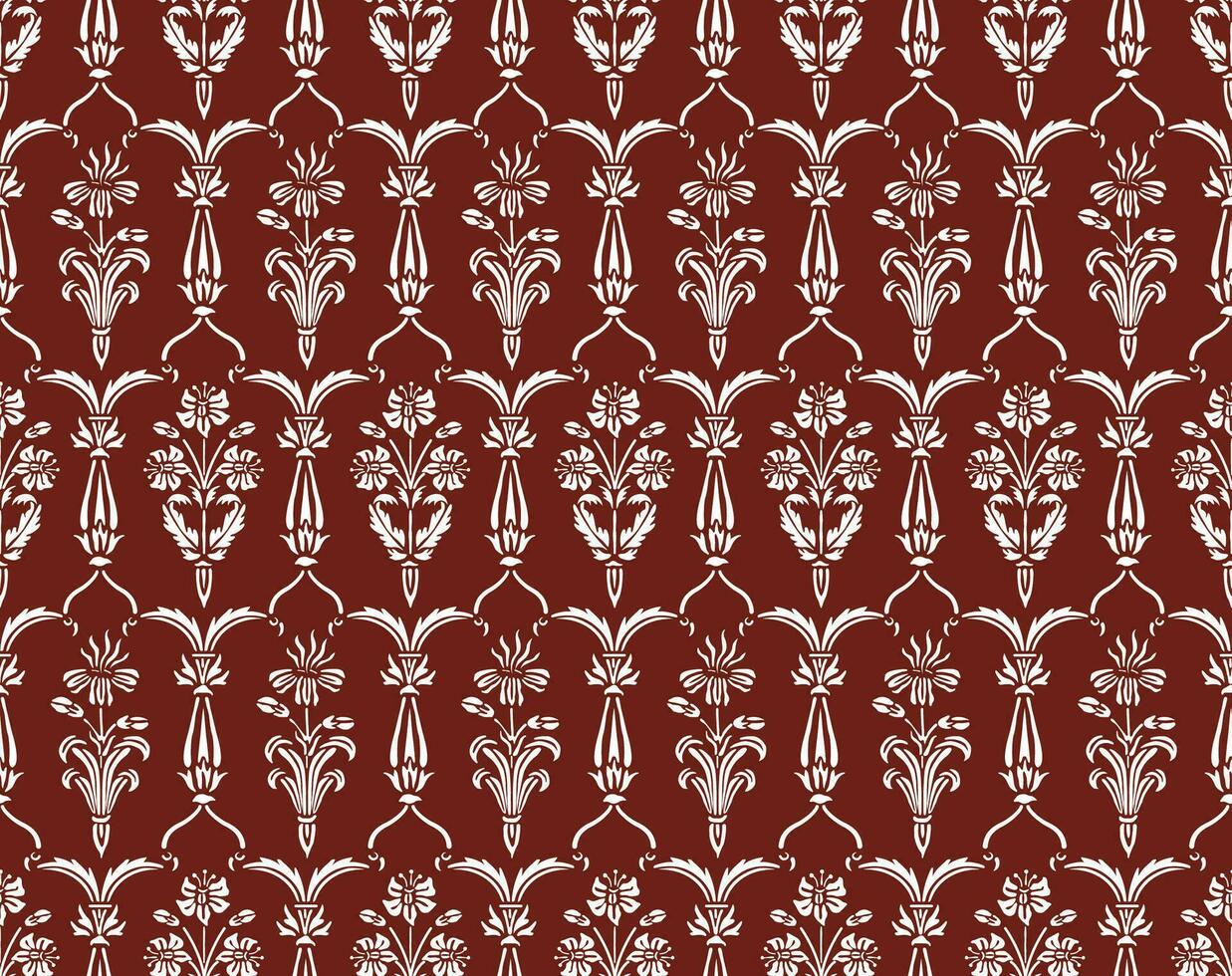 Pattern on Taj Mahal in Agra, India. vector