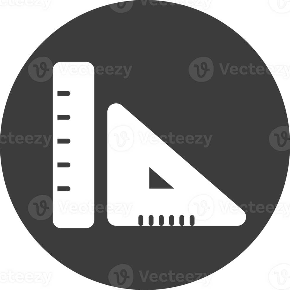 Graphic tools icon in black circle. png