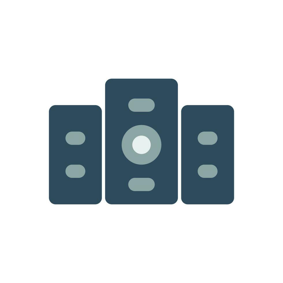 speaker icon flat style vector