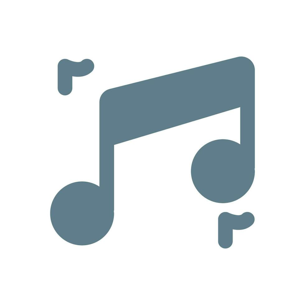 music note icon vector