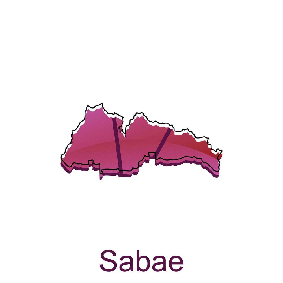 Map City of Sabae design, High detailed vector map - Japan Vector Design Template, suitable for your company