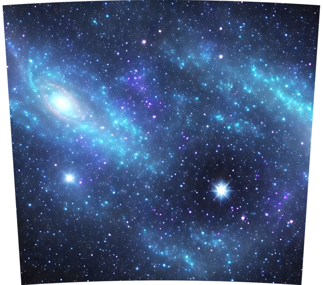 Galaxy With Stars Skinny Tumbler Design AI Generated png