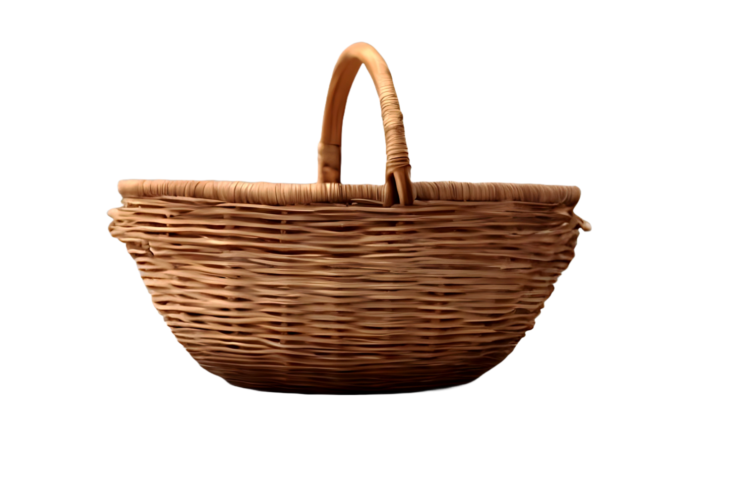 Realistic Basket Side View Image - AI Generated png