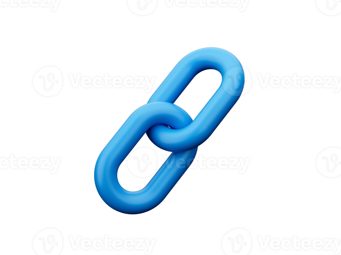 3d Realistic Chain or link Icon 3d illustration png