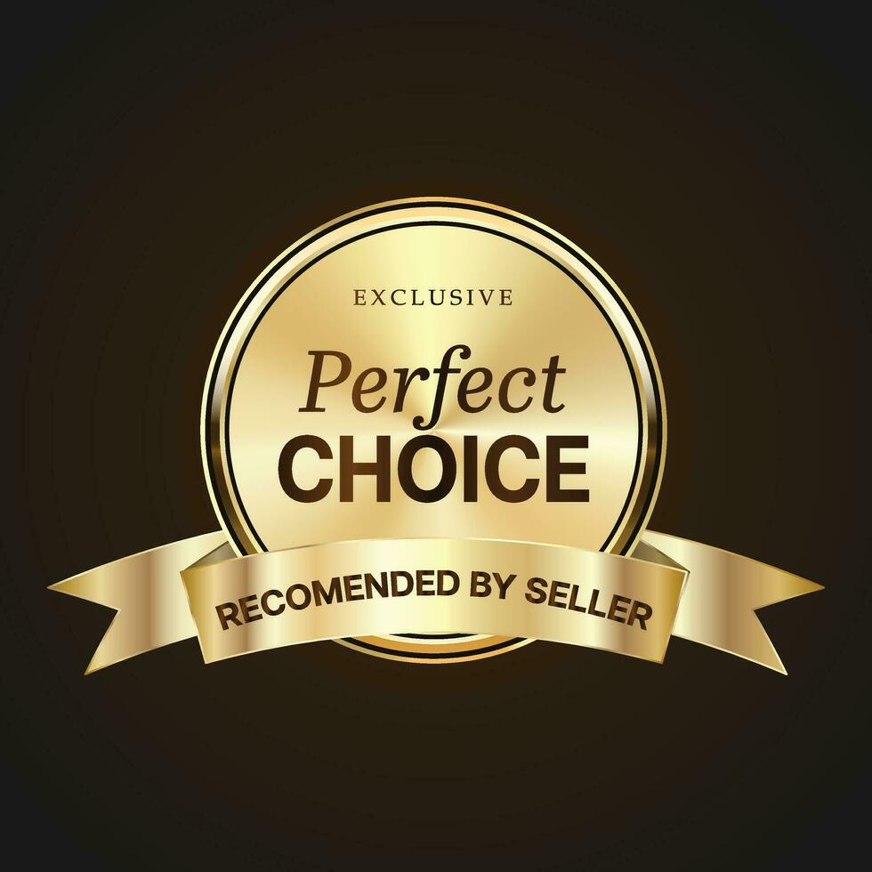 Luxury golden badges and labels. Retro vintage circle badge design vector